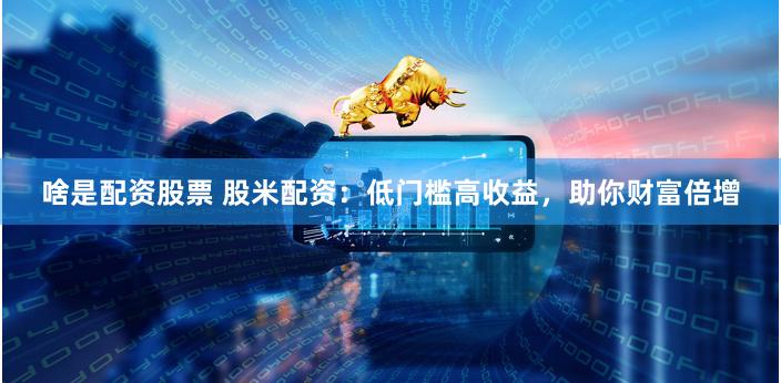 啥是配资股票 股米配资：低门槛高收益，助你财富倍增